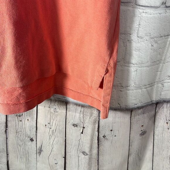 Brooks Brothers Golden Fleece Solid Orange Polo XL Short Sleeve Made in the USA - Picture 3 of 8
